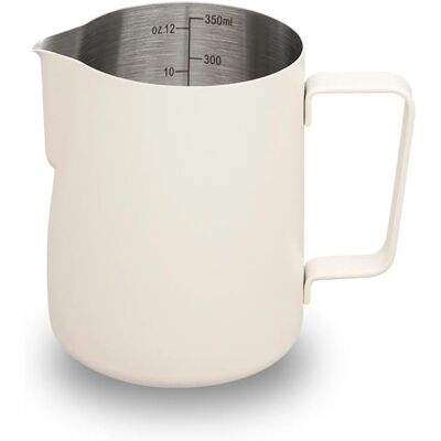 GRASSLIN 1 Pichet À Lait 350 Ml Acier Inoxydable Bec Verseur Anti-goutte Lignes De Mesure Intérieures Pour Latte Art Et Cappuccino - Publicité GRASSLIN 1 Pichet À Lait 350 Ml Acier Inoxydable Bec Verseur Anti-goutte Lignes De Mesure Intérieures Pour Latte Art Et Cappuccino - Publicité