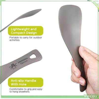 OEM Spatule À Riz - Fafeicy - Cuillère À Riz 19,5x7 Cm - Titane Léger - Anti-corrosion - 73 G - Publicité OEM Spatule À Riz - Fafeicy - Cuillère À Riz 19,5x7 Cm - Titane Léger - Anti-corrosion - 73 G - Publicité