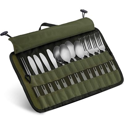 LUMIERE Ensemble De 13 Couverts Familiaux En Acier Inoxydable Pour Pique-nique, Camping, Randonnée Et Barbecue : Fourchettes, Cuillères, Couteaux Et Baguettes. Publicité LUMIERE Ensemble De 13 Couverts Familiaux En Acier Inoxydable Pour Pique-nique, Camping, Randonnée Et Barbecue : Fourchettes, Cuillères, Couteaux Et Baguettes. Publicité
