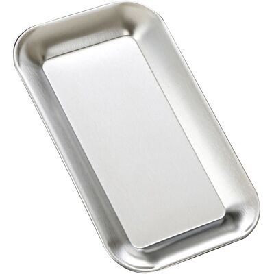 HEAT Plat De Service Carré En Acier Inoxydable, Plateau À Vaisselle, Assiette À Barbecue, Couleur Argentée, Pour La Maison - Publicité HEAT Plat De Service Carré En Acier Inoxydable, Plateau À Vaisselle, Assiette À Barbecue, Couleur Argentée, Pour La Maison - Publicité