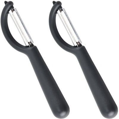OEM Éplucheur Universel (lot De 2), Éplucheur Rotatif En Acier Inoxydable Noir - Crezuo - Publicité OEM Éplucheur Universel (lot De 2), Éplucheur Rotatif En Acier Inoxydable Noir - Crezuo - Publicité