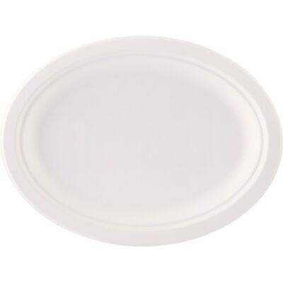 OEM Assiette Ovale 26x19cm En Pâte À Papier, 50 Pièces. Savourez Et Soyez Éco-responsable. Publicité OEM Assiette Ovale 26x19cm En Pâte À Papier, 50 Pièces. Savourez Et Soyez Éco-responsable. Publicité