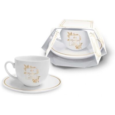 OEM Une Tasse Avec Sa Soucoupe Décorée Pour Le Parrain. Un Cadeau Pour Une Première Communion. Publicité OEM Une Tasse Avec Sa Soucoupe Décorée Pour Le Parrain. Un Cadeau Pour Une Première Communion. Publicité