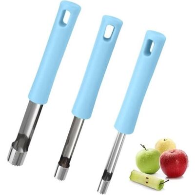 SANS MARQUE 3pcs Vide Pomme,vide Pomme Trognon Pratique,evideur Pomme En Acier Inoxydable,enleve Trognon Pomme Pour Ôter Les Trognons Des Fruits - Publicité SANS MARQUE 3pcs Vide Pomme,vide Pomme Trognon Pratique,evideur Pomme En Acier Inoxydable,enleve Trognon Pomme Pour Ôter Les Trognons Des Fruits - Publicité