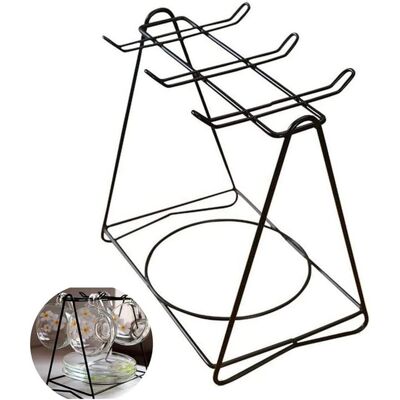 Generic Porte-tasse À Café En Acier Inoxydable - Support D'Affichage Pour 6 Tasses À Soucoupe Et Cuillère - Pour Maison, Cuisine, Bar - Publicité Generic Porte-tasse À Café En Acier Inoxydable - Support D'Affichage Pour 6 Tasses À Soucoupe Et Cuillère - Pour Maison, Cuisine, Bar - Publicité