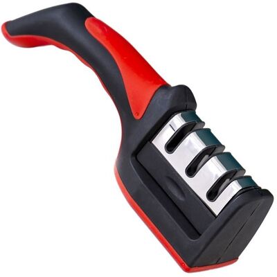 Cellfast Aiguiseur De Couteaux Multifonction - Rouge Et Noir - Céramique Et Acier Tungstène - 21 X 5 Cm - Publicité Cellfast Aiguiseur De Couteaux Multifonction - Rouge Et Noir - Céramique Et Acier Tungstène - 21 X 5 Cm - Publicité
