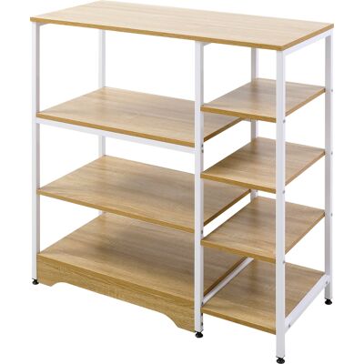 ACIRIHO Scaffale Da Cucina Basso Salvaspazio Stile Industriale, Mobiletto Con 7 Ripiani Per Cucina In Metallo E , 90x40x95cm, Bianco - Publicité ACIRIHO Scaffale Da Cucina Basso Salvaspazio Stile Industriale, Mobiletto Con 7 Ripiani Per Cucina In Metallo E , 90x40x95cm, Bianco - Publicité