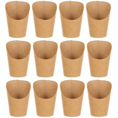 LISATR 50 Porte-frites Jetables, Gobelets Pour Frites Et Soufflés Aux Œufs, Boîtes À Goûter En Papier-12.00x8.80x8.80cm-khaki - Publicité LISATR 50 Porte-frites Jetables, Gobelets Pour Frites Et Soufflés Aux Œufs, Boîtes À Goûter En Papier-12.00x8.80x8.80cm-khaki - Publicité