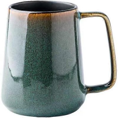 HONORNIC Grande Tasse À Café En Céramique De 700 Ml (24 Oz) Avec Anse Dorée, Tasse Extra Large Pour Le Bureau Et La Maison, Cadeau Idéal, 700 Ml, Verte - Publicité HONORNIC Grande Tasse À Café En Céramique De 700 Ml (24 Oz) Avec Anse Dorée, Tasse Extra Large Pour Le Bureau Et La Maison, Cadeau Idéal, 700 Ml, Verte - Publicité