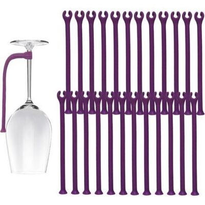 Nalookamic 24 Pièces (violet) Support De Verre À Vin, Silicone Verre À Vin Support Réglables 17 Cm,verres Supports Pour Lave Vaisselle Cuisine Gadget Convient À Une Large Gamme De Verres À Vins - Publicité Nalookamic 24 Pièces (violet) Support De Verre À Vin, Silicone Verre À Vin Support Réglables 17 Cm,verres Supports Pour Lave Vaisselle Cuisine Gadget Convient À Une Large Gamme De Verres À Vins - Publicité