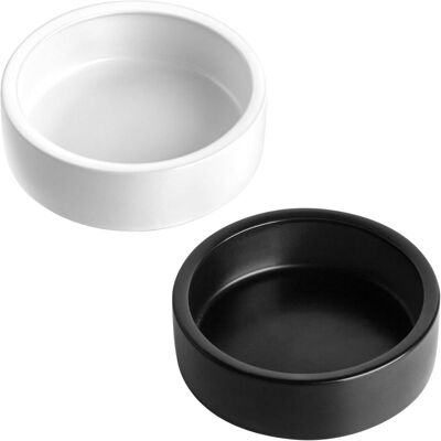 OEM 2 Bols Céramique Forme Ours Et Hérisson, 9,9 Cm, Anti-rongement, Antidérapants (noir Et Blanc) - Publicité OEM 2 Bols Céramique Forme Ours Et Hérisson, 9,9 Cm, Anti-rongement, Antidérapants (noir Et Blanc) - Publicité