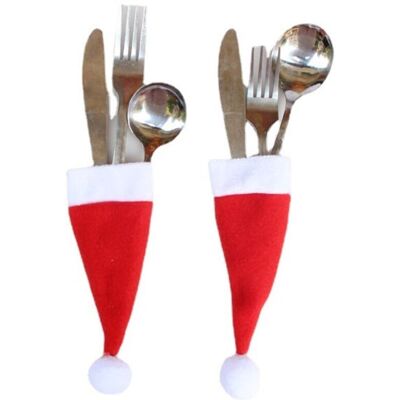 BRINSEA Décorations De Noël Pour La Maison, 10 Pièces, Mini Chapeaux, Vaisselle, Sac À Couverts, Chapeaux De Noël, Décoration De Table De Noël - Publicité BRINSEA Décorations De Noël Pour La Maison, 10 Pièces, Mini Chapeaux, Vaisselle, Sac À Couverts, Chapeaux De Noël, Décoration De Table De Noël - Publicité
