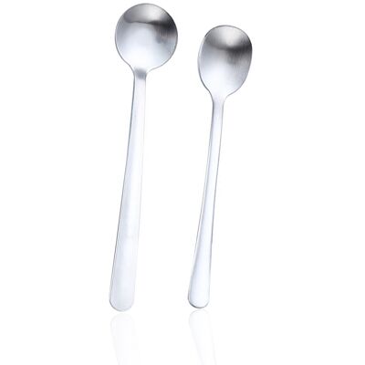 ALVIOR Cuillère À Espresso - Acier Inoxydable - Finition Satinée - 13 Cm - Pour Café, Thé, Sucre, Dessert - Lot De 10 - Publicité ALVIOR Cuillère À Espresso - Acier Inoxydable - Finition Satinée - 13 Cm - Pour Café, Thé, Sucre, Dessert - Lot De 10 - Publicité