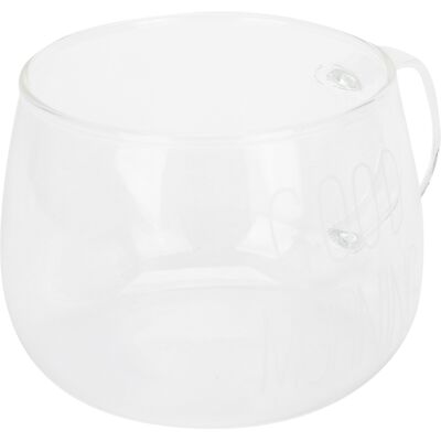 MCKENSA Tasse À Café En Verre Borosilicate Transparent Avec Anse Pour Thé Au Lait, Cocktails Et Autres Boissons (étiquette Blanche) - Publicité MCKENSA Tasse À Café En Verre Borosilicate Transparent Avec Anse Pour Thé Au Lait, Cocktails Et Autres Boissons (étiquette Blanche) - Publicité