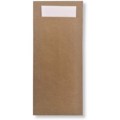 OEM Étui À Couverts En Papier Kraft, 100 Pièces - Publicité OEM Étui À Couverts En Papier Kraft, 100 Pièces - Publicité