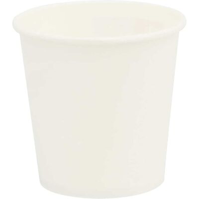 DESIGN IN Tasses À Café En Papier 1000 Pcs 4oz 100ml Blanc - Publicité DESIGN IN Tasses À Café En Papier 1000 Pcs 4oz 100ml Blanc - Publicité