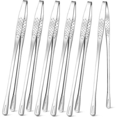 ABYSSE Lot De 6 Pinces À Barbecue Coréennes En Acier Inoxydable De 28 Cm, Pinces À Barbecue Japonaises Pour La Cuisson Des Steaks, Des Salades Et Des Aliments - Publicité ABYSSE Lot De 6 Pinces À Barbecue Coréennes En Acier Inoxydable De 28 Cm, Pinces À Barbecue Japonaises Pour La Cuisson Des Steaks, Des Salades Et Des Aliments - Publicité