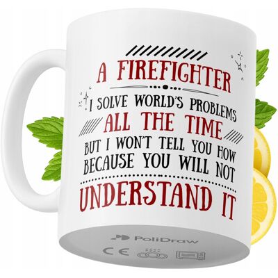 OEM Mug Humoristique Pour Pompier, Avec Un Texte Amusant Et Un Design Graphique Original. Idéal Pour Les Anniversaires, Les Fêtes Et Les Occasions Spéciales. Mug Premium Pour La Maison, Le Bureau Et Le Tr - Publicité OEM Mug Humoristique Pour Pompier, Avec Un Texte Amusant Et Un Design Graphique Original. Idéal Pour Les Anniversaires, Les Fêtes Et Les Occasions Spéciales. Mug Premium Pour La Maison, Le Bureau Et Le Tr - Publicité
