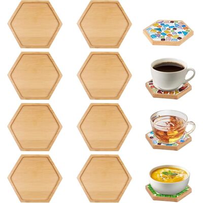 OEM Lot De 8 Dessous De Verre En Bambou, Bols À Fond Vide Pour Loisirs Créatifs, Dessous De Verre Pour Plantes, Verres, Bougies, Objets De Spa, Décoration De Salon, Fournitures Pour Mosaïque Diy - Publicité OEM Lot De 8 Dessous De Verre En Bambou, Bols À Fond Vide Pour Loisirs Créatifs, Dessous De Verre Pour Plantes, Verres, Bougies, Objets De Spa, Décoration De Salon, Fournitures Pour Mosaïque Diy - Publicité