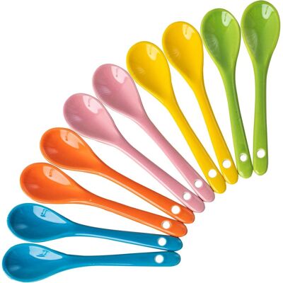 OEM 10 Cuillères À Œufs,porcelaine,12.3x2.8cm,couleurs Variées,céramique,lave-vaisselle,thé,café,dessert - Publicité OEM 10 Cuillères À Œufs,porcelaine,12.3x2.8cm,couleurs Variées,céramique,lave-vaisselle,thé,café,dessert - Publicité