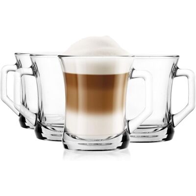 OEM 6 Verres À Café,anse,verre Robuste,200 Ml,lave-vaisselle,maison Et Restaurant - Publicité OEM 6 Verres À Café,anse,verre Robuste,200 Ml,lave-vaisselle,maison Et Restaurant - Publicité