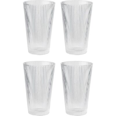 OEM Lot De 4 Verres À Eau Côtelés, Design Art Déco, Empilables, Compatible Lave-vaisselle, Pour Boissons Chaudes Et Froides - Publicité OEM Lot De 4 Verres À Eau Côtelés, Design Art Déco, Empilables, Compatible Lave-vaisselle, Pour Boissons Chaudes Et Froides - Publicité