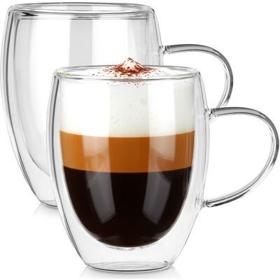 IMPORT Verres Isothermes (lot De 2) 320 Ml, Double Paroi, Pour Café Et Thé 139821 - Publicité IMPORT Verres Isothermes (lot De 2) 320 Ml, Double Paroi, Pour Café Et Thé 139821 - Publicité