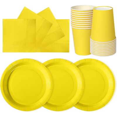 GRASSLIN 72 Pièces Vaisselle En Papier, Assiettes 18 Cm, Gobelets 266 Ml, Serviettes 16,5 Cm, Pour Anniversaire Enfants - Publicité GRASSLIN 72 Pièces Vaisselle En Papier, Assiettes 18 Cm, Gobelets 266 Ml, Serviettes 16,5 Cm, Pour Anniversaire Enfants - Publicité