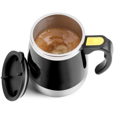 MOXIE Sjlerst Tasse À Café À Agitation Magnétique En Acier Inoxydable Électrique, Tasse À Mélange Automatique Noire - Publicité MOXIE Sjlerst Tasse À Café À Agitation Magnétique En Acier Inoxydable Électrique, Tasse À Mélange Automatique Noire - Publicité