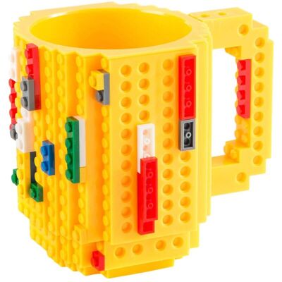 IRISFR Build On Brick Mug Tasse À Café En Briques - Tasse En Briques De Construction Tasse À Café 350ml (jaune) - Publicité IRISFR Build On Brick Mug Tasse À Café En Briques - Tasse En Briques De Construction Tasse À Café 350ml (jaune) - Publicité