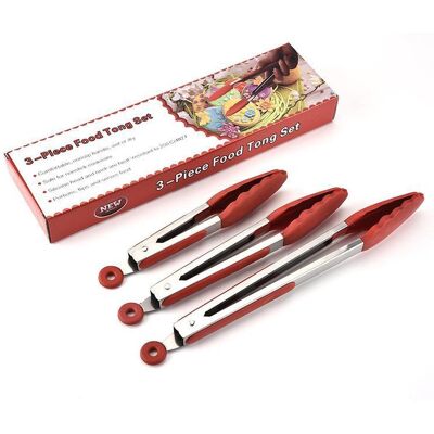 ALVIOR Pinces De Cuisine En Acier Inoxydable - 30 Cm 27 Cm 23 Cm - Pour Barbecue Salade Et Service - Lot De 3 - Publicité ALVIOR Pinces De Cuisine En Acier Inoxydable - 30 Cm 27 Cm 23 Cm - Pour Barbecue Salade Et Service - Lot De 3 - Publicité