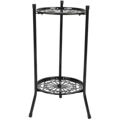 SCORPIO Support De Plante En Métal À 2 Niveaux Support De Pot De Fleur Présentoir Décoration De La Maison Accessoires De Jardinnoir - Publicité SCORPIO Support De Plante En Métal À 2 Niveaux Support De Pot De Fleur Présentoir Décoration De La Maison Accessoires De Jardinnoir - Publicité