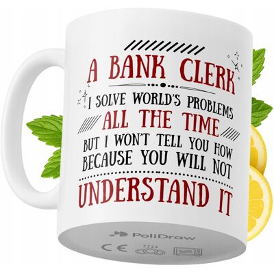 OEM Mug Humoristique Pour Employé De Banque, Avec Un Texte Amusant Et Un Design Graphique Original. Idéal Pour Les Anniversaires, Les Fêtes Et Les Occasions Spéciales. Mug Premium Pour La Maison, Le Burea - Publicité OEM Mug Humoristique Pour Employé De Banque, Avec Un Texte Amusant Et Un Design Graphique Original. Idéal Pour Les Anniversaires, Les Fêtes Et Les Occasions Spéciales. Mug Premium Pour La Maison, Le Burea - Publicité