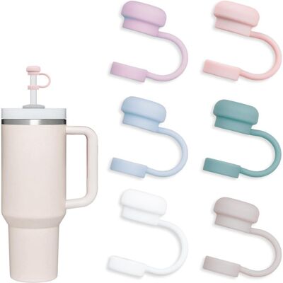 OEM Lot De 6 Protège-pailles En Silicone De 10 Mm Pour Gobelets De 30/40 Oz, Jolis Et Réutilisables, Avec Sangle De Sécurité, Protections Anti-poussière De Qualité Alimentaire. Publicité OEM Lot De 6 Protège-pailles En Silicone De 10 Mm Pour Gobelets De 30/40 Oz, Jolis Et Réutilisables, Avec Sangle De Sécurité, Protections Anti-poussière De Qualité Alimentaire. Publicité