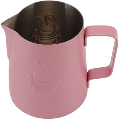 HEAT Pichet À Lait Multifonction En Acier Inoxydable 304 Avec Poignée, 420 Ml, Rose - Publicité HEAT Pichet À Lait Multifonction En Acier Inoxydable 304 Avec Poignée, 420 Ml, Rose - Publicité