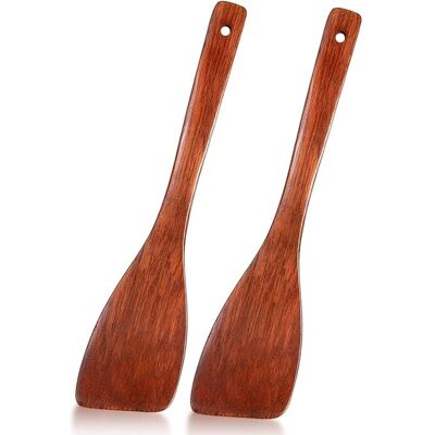 OEM Spachtule En Bois De Cuisine – 2 Pièces, 33 Cm, Résistant À La Chaleur, Biseautée, Idéale Pour Cuisiner Et Rôtir Sans Accrocher - Publicité OEM Spachtule En Bois De Cuisine – 2 Pièces, 33 Cm, Résistant À La Chaleur, Biseautée, Idéale Pour Cuisiner Et Rôtir Sans Accrocher - Publicité