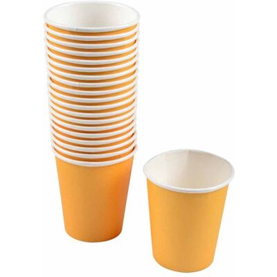 OEM 20 Gobelets En Carton, 23 Cl, Couleur Moutarde, Jetables Et Pratiques, Pour Événements Festifs Ou Professionnels - Publicité OEM 20 Gobelets En Carton, 23 Cl, Couleur Moutarde, Jetables Et Pratiques, Pour Événements Festifs Ou Professionnels - Publicité