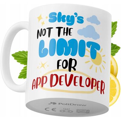OEM Mug Humoristique Pour Développeur D'Applications, Avec Un Texte Amusant Et Un Design Graphique Original. Idéal Pour Les Anniversaires, Les Fêtes Et Les Occasions Spéciales. Mug Premium Pour La Maison, - Publicité OEM Mug Humoristique Pour Développeur D'Applications, Avec Un Texte Amusant Et Un Design Graphique Original. Idéal Pour Les Anniversaires, Les Fêtes Et Les Occasions Spéciales. Mug Premium Pour La Maison, - Publicité
