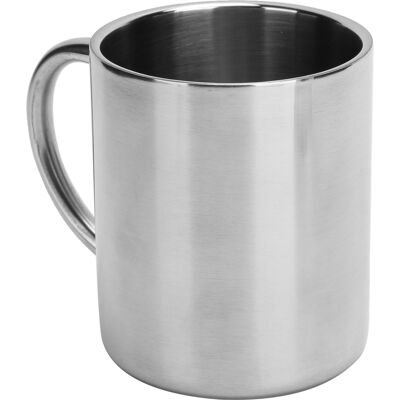 MCKENSA Mug En Acier Inoxydable 304 Finition Miroir Sablée, Tasse À Café Portable Avec Anse, 300 Ml - Publicité MCKENSA Mug En Acier Inoxydable 304 Finition Miroir Sablée, Tasse À Café Portable Avec Anse, 300 Ml - Publicité