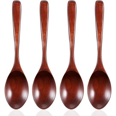 OEM Lot De 4 Cuillère, Bois De Nanmu, Naturel, 18,9 Cm, Cuisine, Dessert, Café - Publicité OEM Lot De 4 Cuillère, Bois De Nanmu, Naturel, 18,9 Cm, Cuisine, Dessert, Café - Publicité