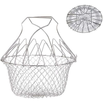 OEM Panier À Frire, Panier A Salade Tamis Cuisine Inoxydable Fry Extensible Chef Panier Cuisine - Publicité OEM Panier À Frire, Panier A Salade Tamis Cuisine Inoxydable Fry Extensible Chef Panier Cuisine - Publicité