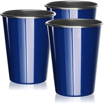 OEM Lot De 3 Gobelets En Acier Inoxydable Bleu - Gobelets De Haute Qualité 500 Ml - Gobelets De Camping - Incassables Et Sans Bpa (3 Pièces - Bleu) - Publicité OEM Lot De 3 Gobelets En Acier Inoxydable Bleu - Gobelets De Haute Qualité 500 Ml - Gobelets De Camping - Incassables Et Sans Bpa (3 Pièces - Bleu) - Publicité