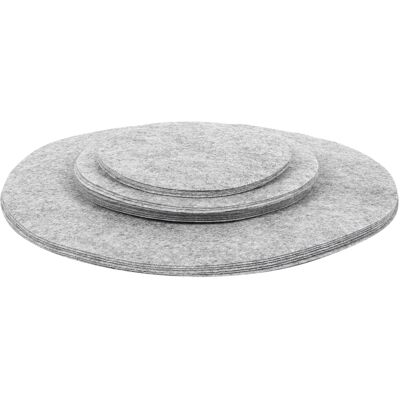 MCKENSA Séparateurs D'Assiettes En Feutre Doux, Protège-poêles Et Casseroles, Gris, 24 Pièces - Publicité MCKENSA Séparateurs D'Assiettes En Feutre Doux, Protège-poêles Et Casseroles, Gris, 24 Pièces - Publicité