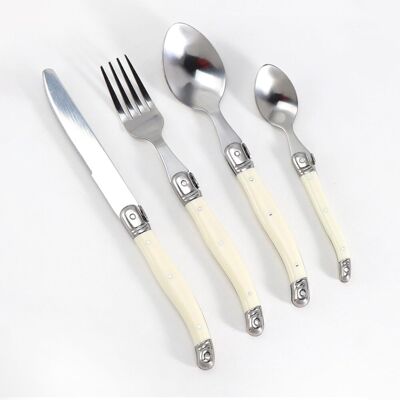 NXNHQPZ Un Élégant Coffret De Couverts 4 Pièces En Acier Inoxydable Aux Manches Couleur Crème — Le Choix Idéal, Tant Pour Les Repas Du Quotidien Que Pour Les Occasions Spéciales. Publicité NXNHQPZ Un Élégant Coffret De Couverts 4 Pièces En Acier Inoxydable Aux Manches Couleur Crème — Le Choix Idéal, Tant Pour Les Repas Du Quotidien Que Pour Les Occasions Spéciales. Publicité