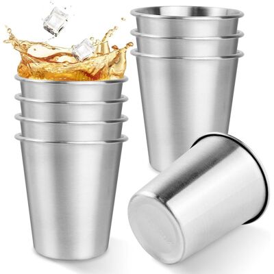 OEM 8 Pièces Gobelet Inox,acier Inoxydable 304,260 Ml,empilable,camping,pique-nique - Publicité OEM 8 Pièces Gobelet Inox,acier Inoxydable 304,260 Ml,empilable,camping,pique-nique - Publicité