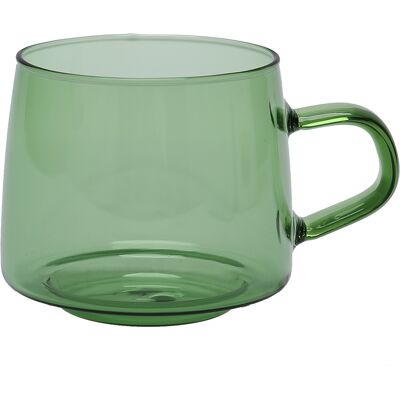 MCKENSA Tasse À Café En Verre De 350 Ml, Mug En Cristal Avec Anse, Résistant Aux Hautes Températures, Idéal Pour La Maison Et Les Cafés (vert). Publicité MCKENSA Tasse À Café En Verre De 350 Ml, Mug En Cristal Avec Anse, Résistant Aux Hautes Températures, Idéal Pour La Maison Et Les Cafés (vert). Publicité
