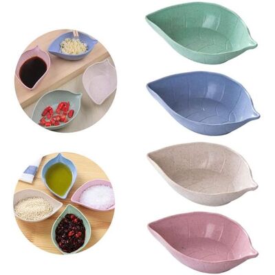 OEM 8 Bols À Sauce En Paille De Blé, Forme Feuille Asymétrique, Écologiques Et Durables, Pour Pique-niques Et Fêtes - Publicité OEM 8 Bols À Sauce En Paille De Blé, Forme Feuille Asymétrique, Écologiques Et Durables, Pour Pique-niques Et Fêtes - Publicité