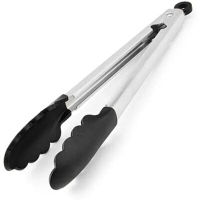 MCKENSA Pince De Cuisine En Acier Inoxydable De 23 Cm Avec Pince En Silicone Et Trou De Suspension, Idéale Pour La Cuisine Domestique. Publicité MCKENSA Pince De Cuisine En Acier Inoxydable De 23 Cm Avec Pince En Silicone Et Trou De Suspension, Idéale Pour La Cuisine Domestique. Publicité