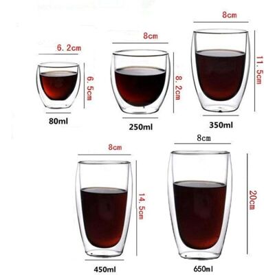 PELTOR 3 Pcs Double Wall Glass Mug,coffee Cup Glass Mug Clear Glass Coffee Cup Whiskey Glass Cup For Women Men - Publicité PELTOR 3 Pcs Double Wall Glass Mug,coffee Cup Glass Mug Clear Glass Coffee Cup Whiskey Glass Cup For Women Men - Publicité