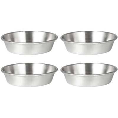 LISATR Ensemble De 4 Coupelles À Assaisonnement, Bols À Sauce, Ustensiles De Cuisine.-10.00x10.00x2.50cm-silver - Publicité LISATR Ensemble De 4 Coupelles À Assaisonnement, Bols À Sauce, Ustensiles De Cuisine.-10.00x10.00x2.50cm-silver - Publicité